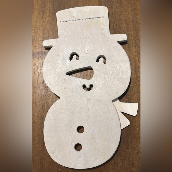 Plywood snowman blank for crafts - Picture 2 of 4
